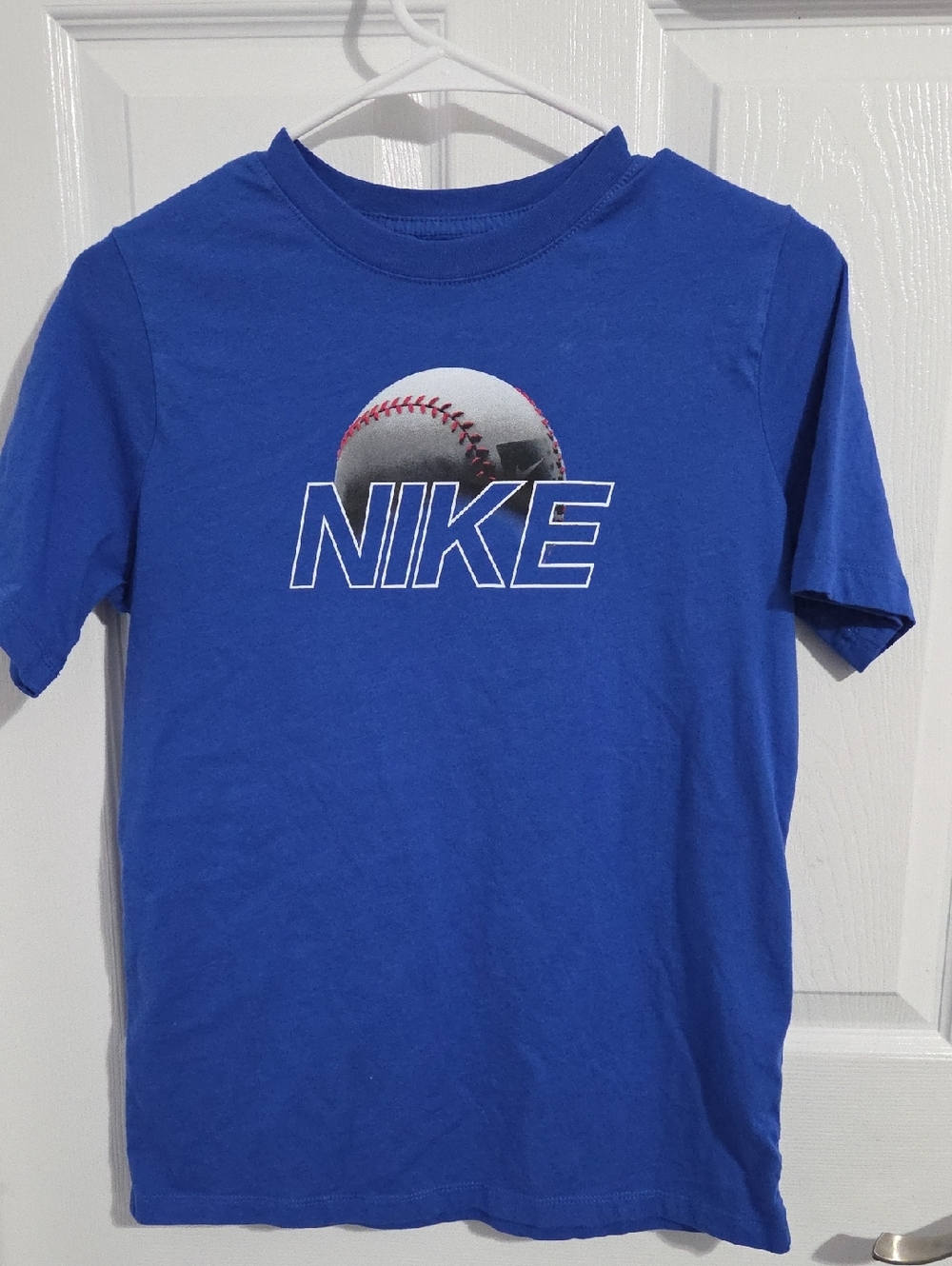 Nike Royal Blue Short Sleeve Baseball Graphic Tee